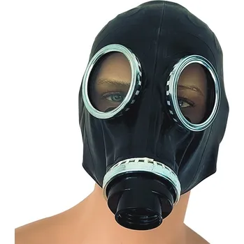 Erotická maska Brutus Full Rubber Gas Mask