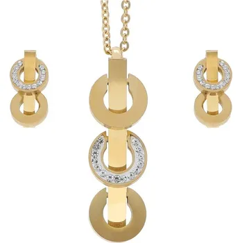 Souprava šperků Doria Set šperků z oceli zlatý K371