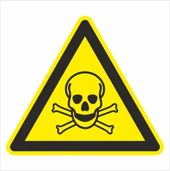 Toxický materiál ISO 7010 samolepící vinylová fólie 100 x 100 mm