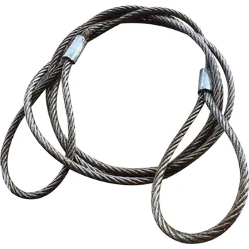 Tažné lano Ocelové lano oko - oko , průměr 18 mm , nosnost 3,15 tuny, Délka vazáku 4m