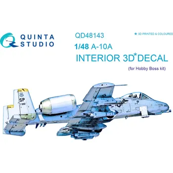 Plastikový model Quinta studio 1/48 A-10A 3D-Print&colour Interior (HOBBYB)