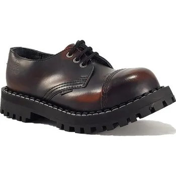 Pánská zimní obuv Boty Steel 3-dírkové - oranžové stírané,