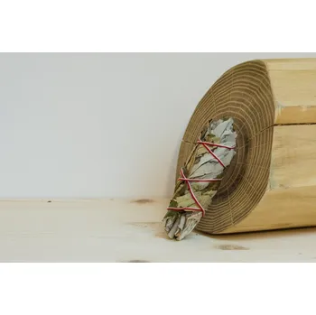 Vonná tyčinka Šalvěj Bílá + Yerba Santa (Kalifornie), vykuřovací svazek Mini - 10 cm