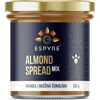 Espyre Mandlové máslo s mléčnou čokoládou 330g Min. trvanlivost do 3. února 2026