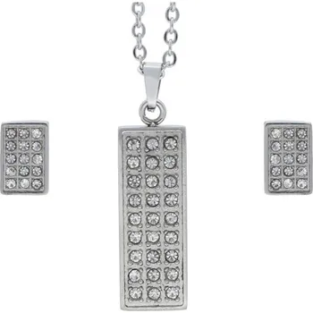 Souprava šperků Doria Set šperků z oceli stříbrný K300