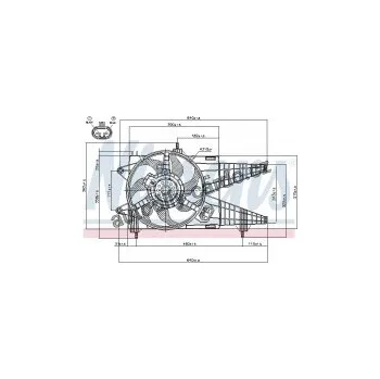 Chladič motoru Ventilátor chladiče NISSENS 85160