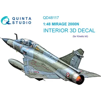 Plastikový model Quinta studio 1/48 Mirage 2000N 3D-Print&col. Interior (KIN)