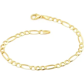 Náramek Zlatý náramek figaro 21 cm ZLNA1054F + DÁREK ZDARMA