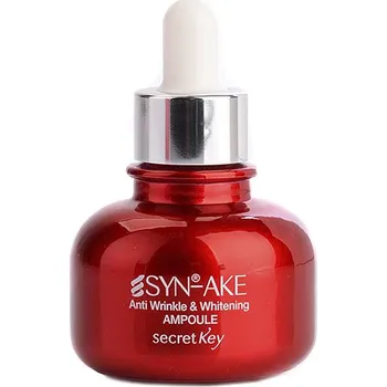 Pleťové sérum Recenze Secret Key Syn-ake Anti Wrinkle & Whitening Ampoule rozjasňující sérum 30 ml
