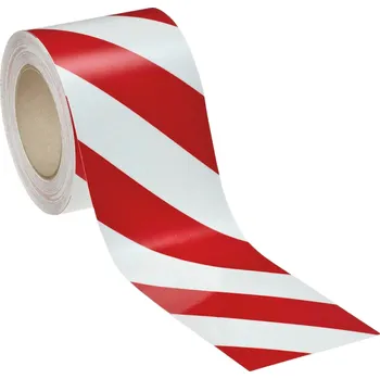 Reflexní 3M páska červeno-bílé šrafování pravá