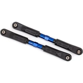 RC vybavení 1:8 Traxxas Sledge 4WD TQi: Ojnička 117 mm hliníková, modře eloxovaná (2 ks)