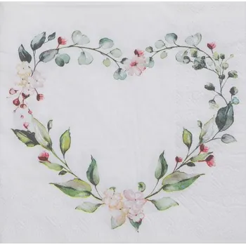 Papírový ubrousek Paris Dekorace Ubrousky 33 x 33 cm 20 ks květinový vzor