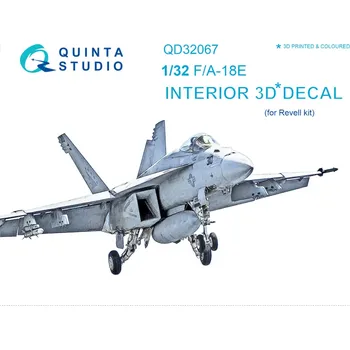 Plastikový model Quinta studio 1/32 F/A-18E 3D-Printed & colour Interior (REV)