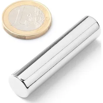 Dekorativní magnet Neodymový tyčový magnet Ø 13 mm, v. 50 mm, diametral, síla 16 kg