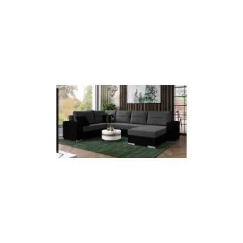 Sedací souprava FALCO Sedací souprava do U Nikolas Lux černá