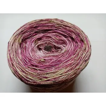 Příze Karolína 3-nitka 1000m s nopkovou nitkou (Duhové klubko s nopky Karolína)