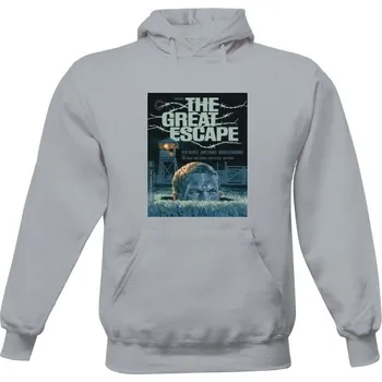 Pánská mikina Pánská mikina s kapucí s potiskem Velký útěk 1963_1 G pánské