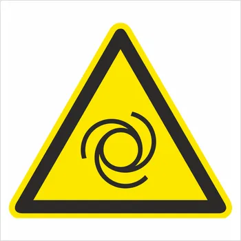 Pozor automatický start ISO 7010 samolepící vinylová fólie 100 x 100 mm