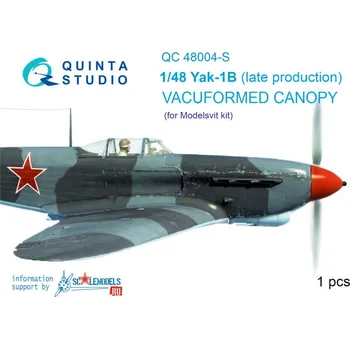 Plastikový model Quinta studio 1/48 Vacu canopy for Yak-1B late (MSVIT)