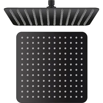 Sprchová hlavice Sapho SLIM hlavová sprcha, 300x300mm, černá mat