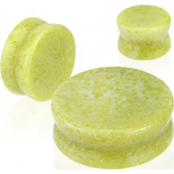 Piercing Plug kámen Nefrit (8 mm)