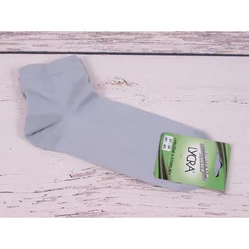 Pánské ponožky Ponožky Props lycra SV. ŠEDÉ nízké kotníkové 3/4 bavlněné s elastickým vláknem lycra velikosti ponožek: 25-26 ( EUR vel. 38-39)