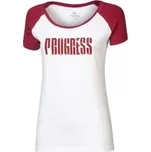 Progress BRENDA višňová/bílá L; Červená triko + DÁREK DLE VÝBĚRU!