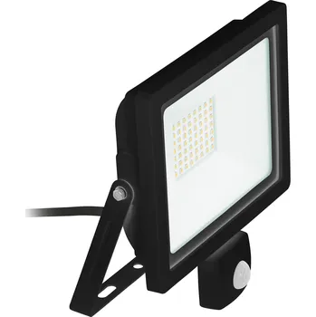 Venkovní osvětlení Venkovní reflektor Filetti s PIR detektorem LED 10W, 1000lm, 3000K, IP65, 13,1x8,9cm, černá