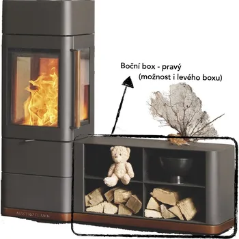 Krbová kamna Austroflamm Ivy boční box levý/pravý (ŠxV 76x41cm) Varianta: Pravá varianta R