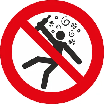 Zákaz vstupu podnapilým ISO 7010 samolepící vinylová fólie 100 x 100 mm