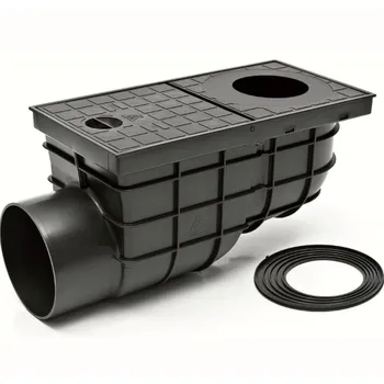 kanalizační vpusť Likov Geiger suchý lapač splavenin s boční výpustí DN110 černý