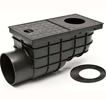 kanalizační vpusť Likov Geiger suchý lapač splavenin s boční výpustí DN110 černý