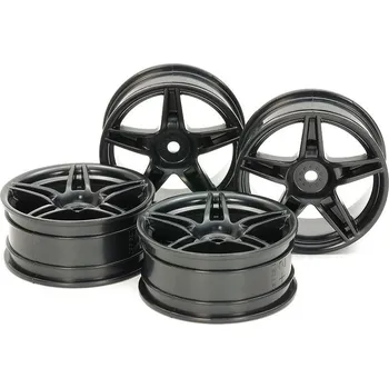 RC model Tamiya Tamiya (54853) 24mm Twin5spk Wheels +2 Black *4