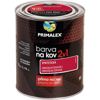 barva na kov Primalex 2v1 Barva na kov červená orient (0,75l)