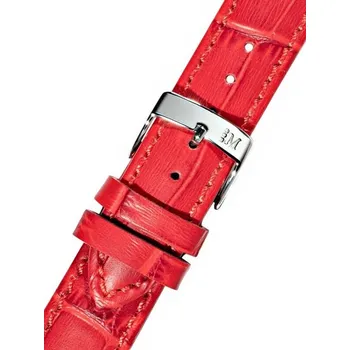 Řemínek na hodinky Kožený řemínek Morellato Lady Bolle 5192480.083 S, červený, Quick Release