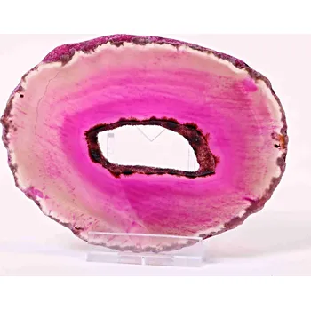 Přírodní kámen Magieprirody.cz Achátový plát velikost 10 cm + stojánek #1354 - Top kvalita