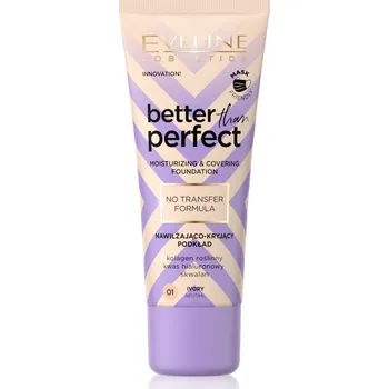 Přípravek na tvář Eveline Cosmetics Better than Perfect krycí make-up s hydratačním účinkem odstín 01 Ivory Neutral 30 ml