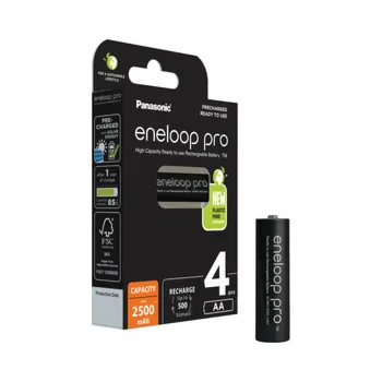 Článková baterie PANASONIC ENELOOP PRO AA 2500 mAh 4 szt (BK-3HCDE/4CP)