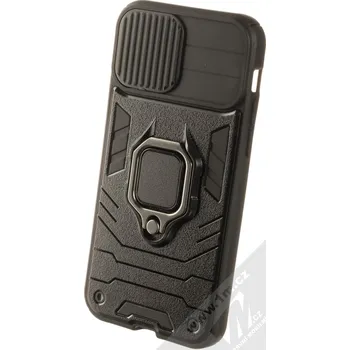 Pouzdro na mobilní telefon 1Mcz Lens Ring odolný ochranný kryt pro Apple iPhone 12, iPhone 12 Pro černá (all black)