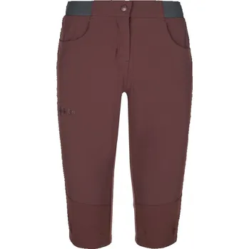 Dámské kalhoty Kilpi dámské outdoorové 3/4 kalhoty Meedin 2022 Barva: tmavě červená, Velikost: 44