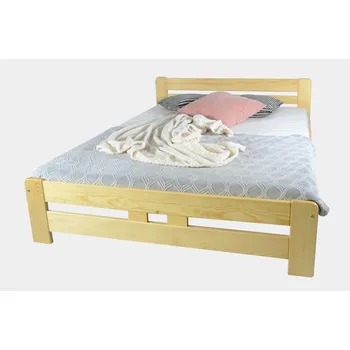 Postel Via-nábytek Postel Euro masiv borovice Rozměry: 80 x 200, Povrchová úprava postele: Moření odstín dub