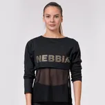 NEBBIA Sportovní Top Intense Mesh Black XS černá