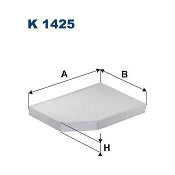 Klimatizace automobilu Filtr, vzduch v interiéru FILTRON K 1425