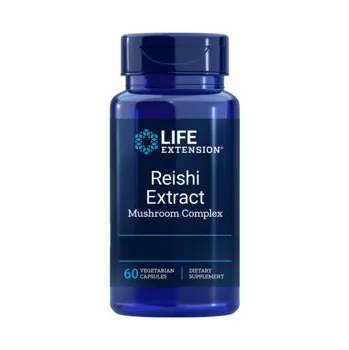 Life Extension Reishi Extract Mushroom Complex Doplněk stravy s houbou Reishi 60 ks, vegetariánská kapsle