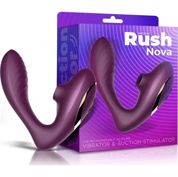 Vibrátor InToYou Rush Nova Vibrator and Clitoral Stimulator Purple