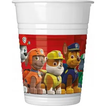 Jednorázové nádobí Paw patrol 2 kelímek 200 ml, 8 ks