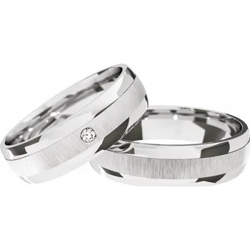 Prsten Primossa Celozlaté snubní prsteny Primossa, bílé zlato - vzor č. 872 Dámský prsten: 45 mm, Pánský prsten: 74mm