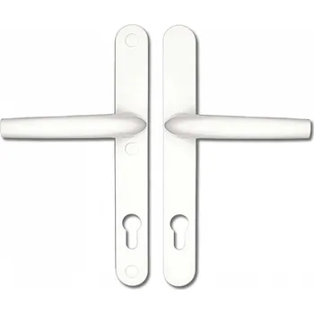 Dveřní kování Kování A7 plastové, rozteč 92, klika + klika, BÍLÉ (051974)