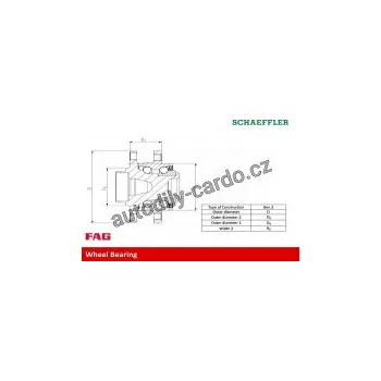 Sada ložisek kol FAG 713678700 - FORD