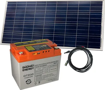 solární set Goowei Energy OTD33 a solární panel Victron Energy 115Wp/12V